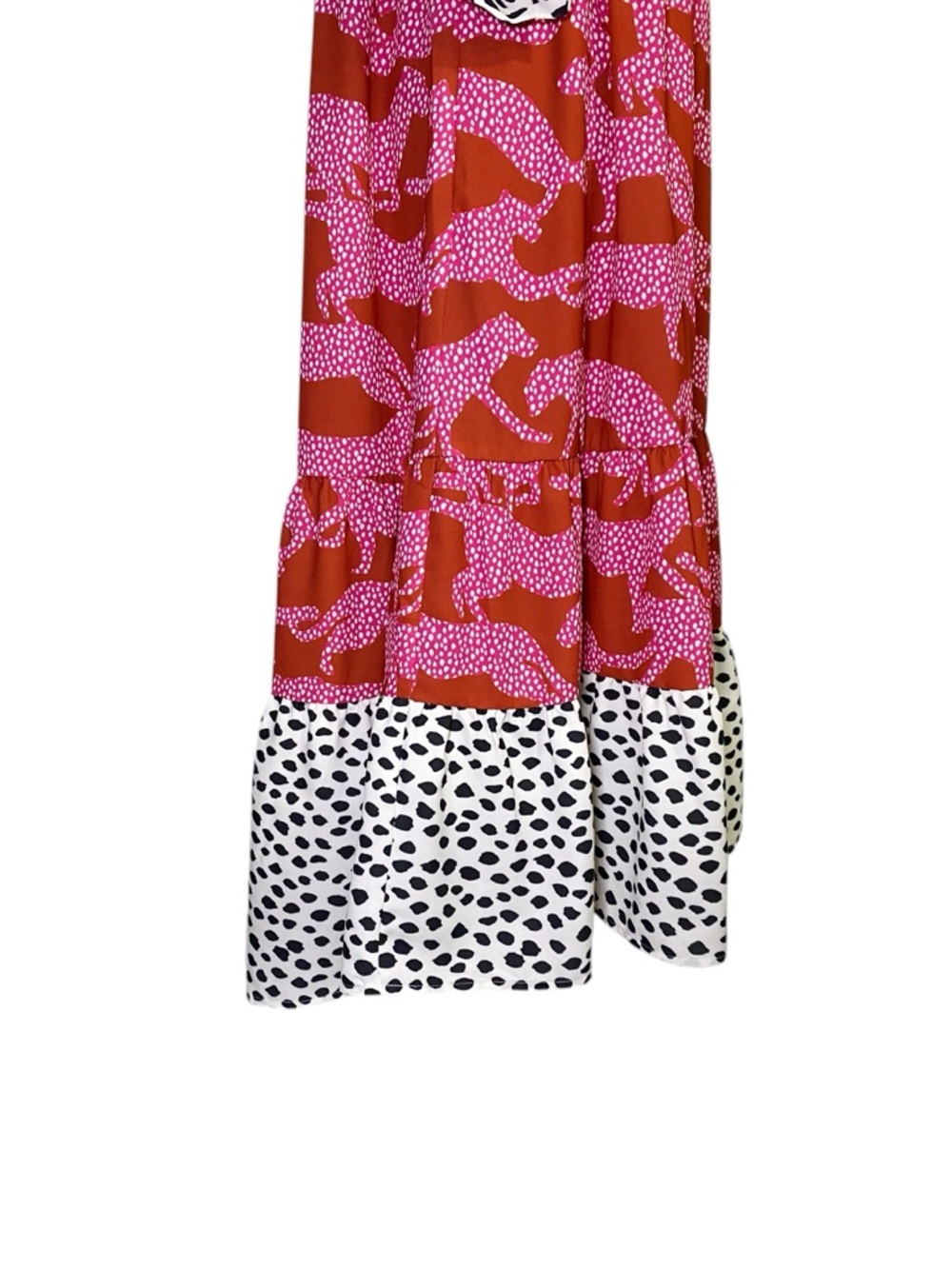 CROSBY by Mollie Burch Talulah Maxi Long Sleeve Dress in "Jumping Jags" NWT - Picture 6 of 16